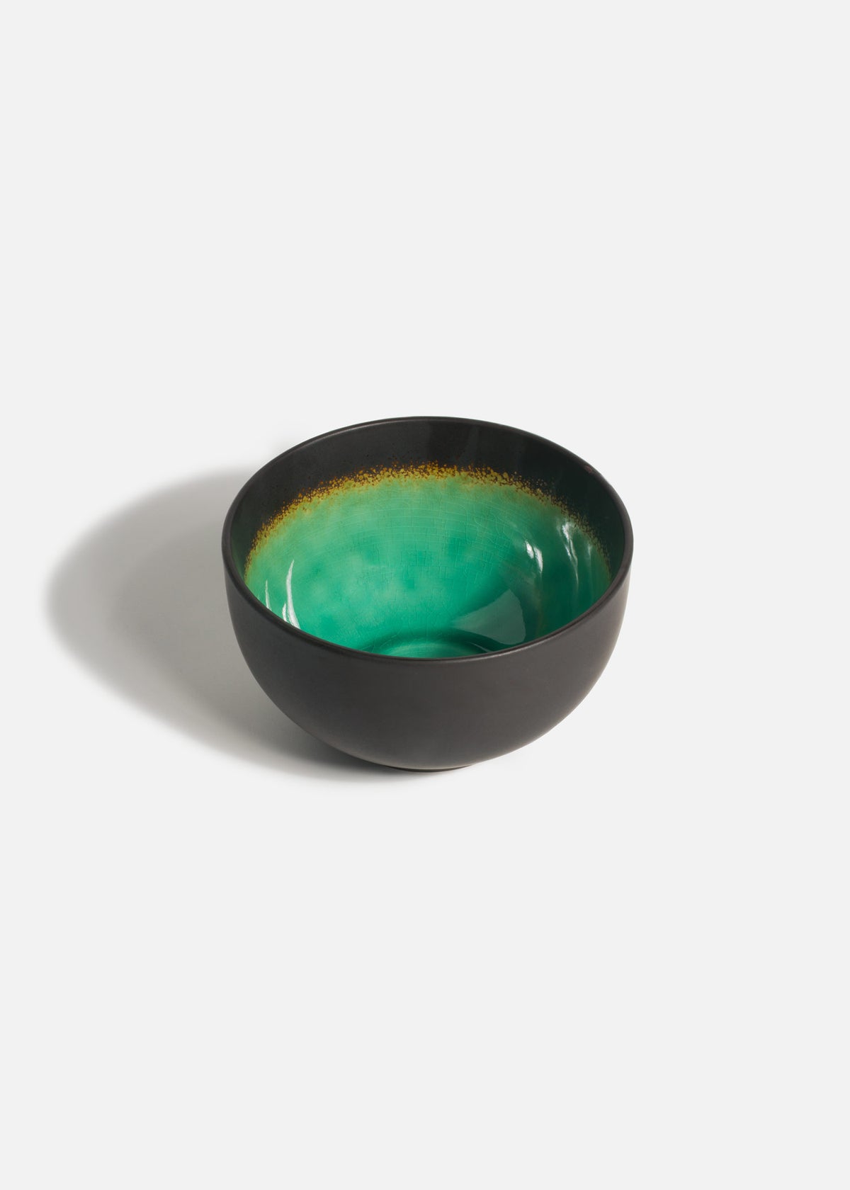 Plato hondo de porcelana negro Hakone 510 ml