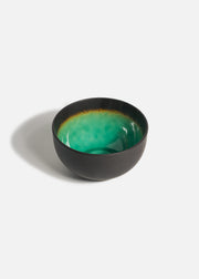 Plato hondo de porcelana negro Hakone 510 ml