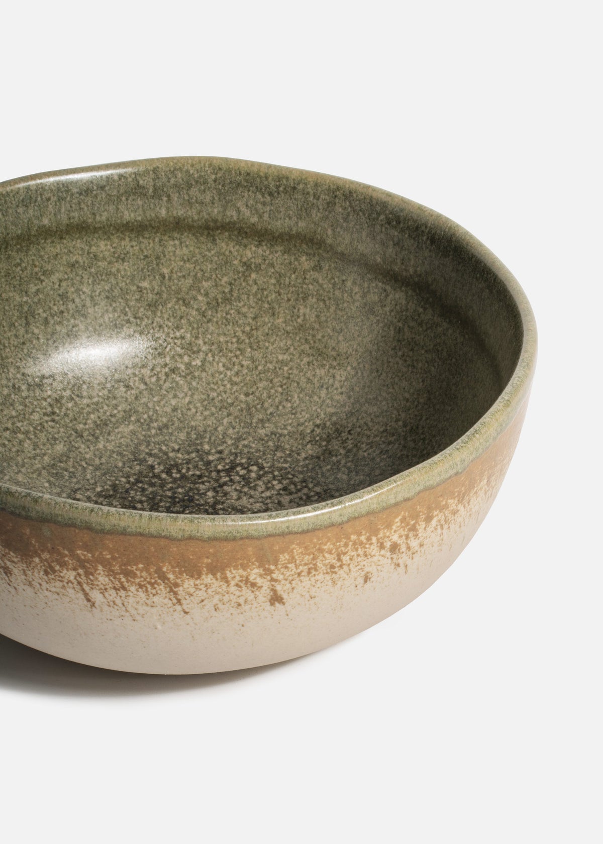 Platos hondos de porcelana verde Cresta Adelfa — imagen de producto