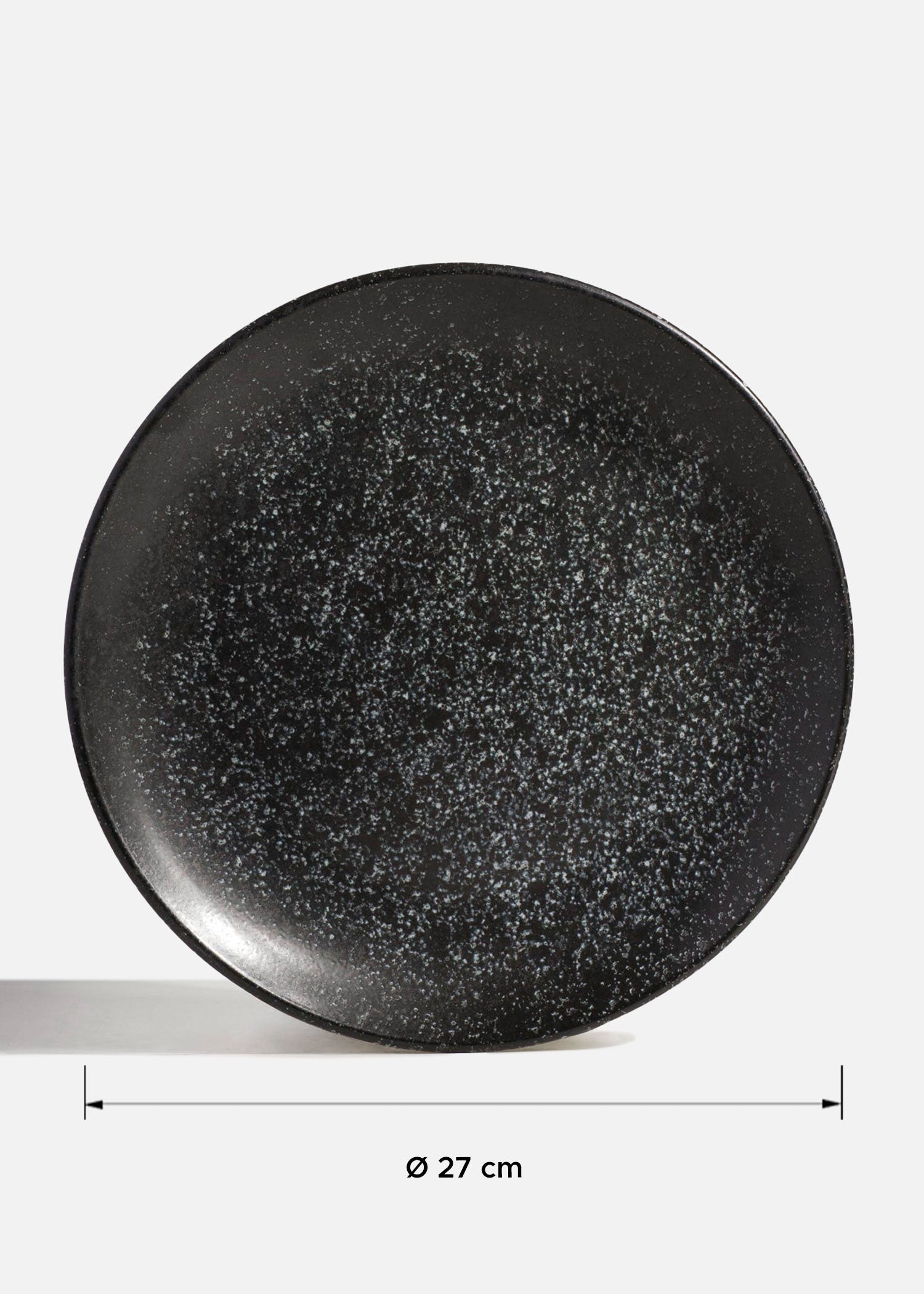 tamaño platos porcelana negro maha