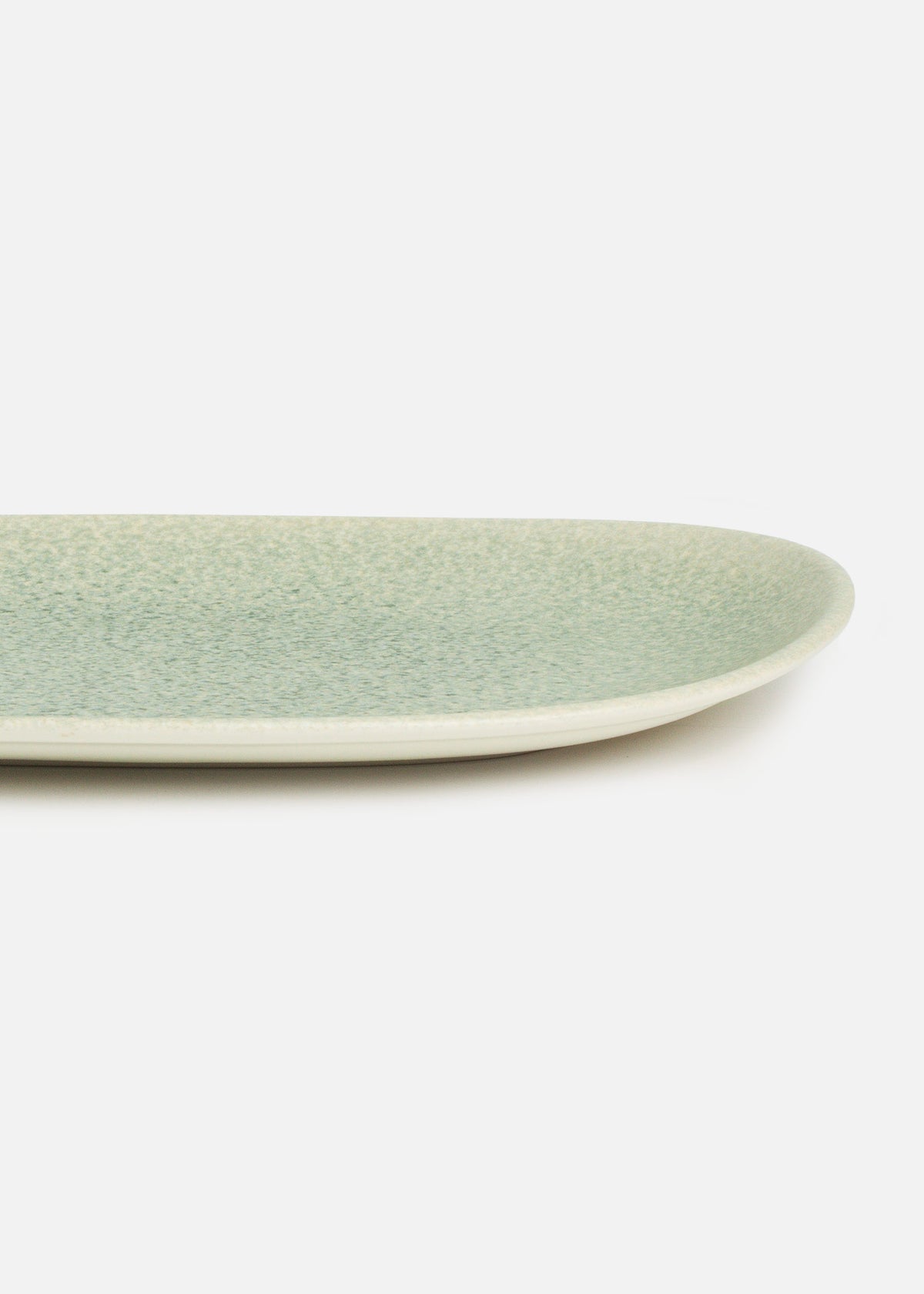Plato rectangular de porcelana azul Ocean 36 cm — imagen de producto