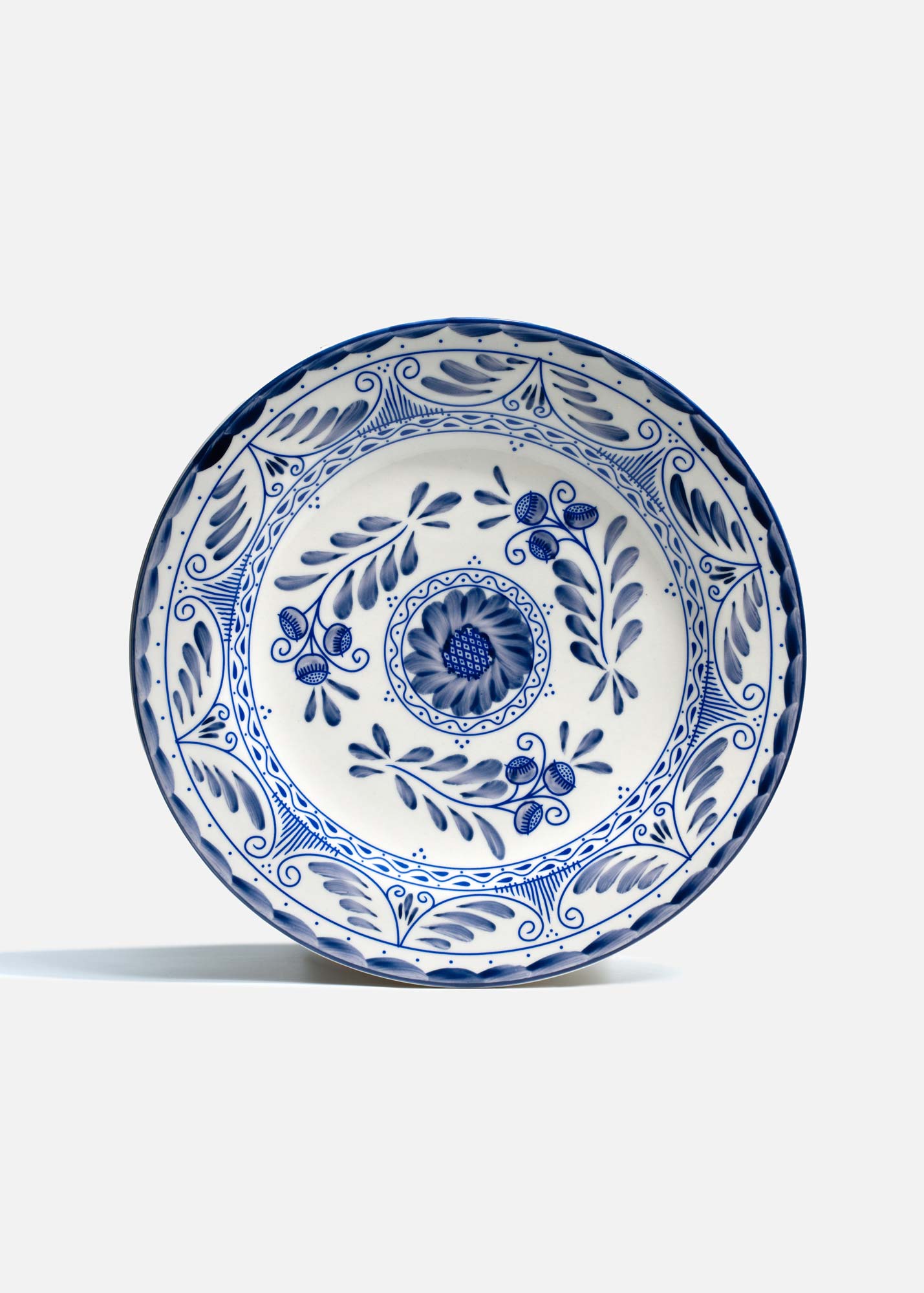 precio plato porcelana azul maha