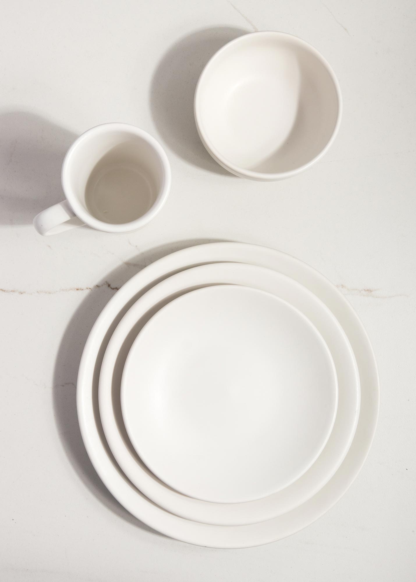 compra platos porcelana blanco maha