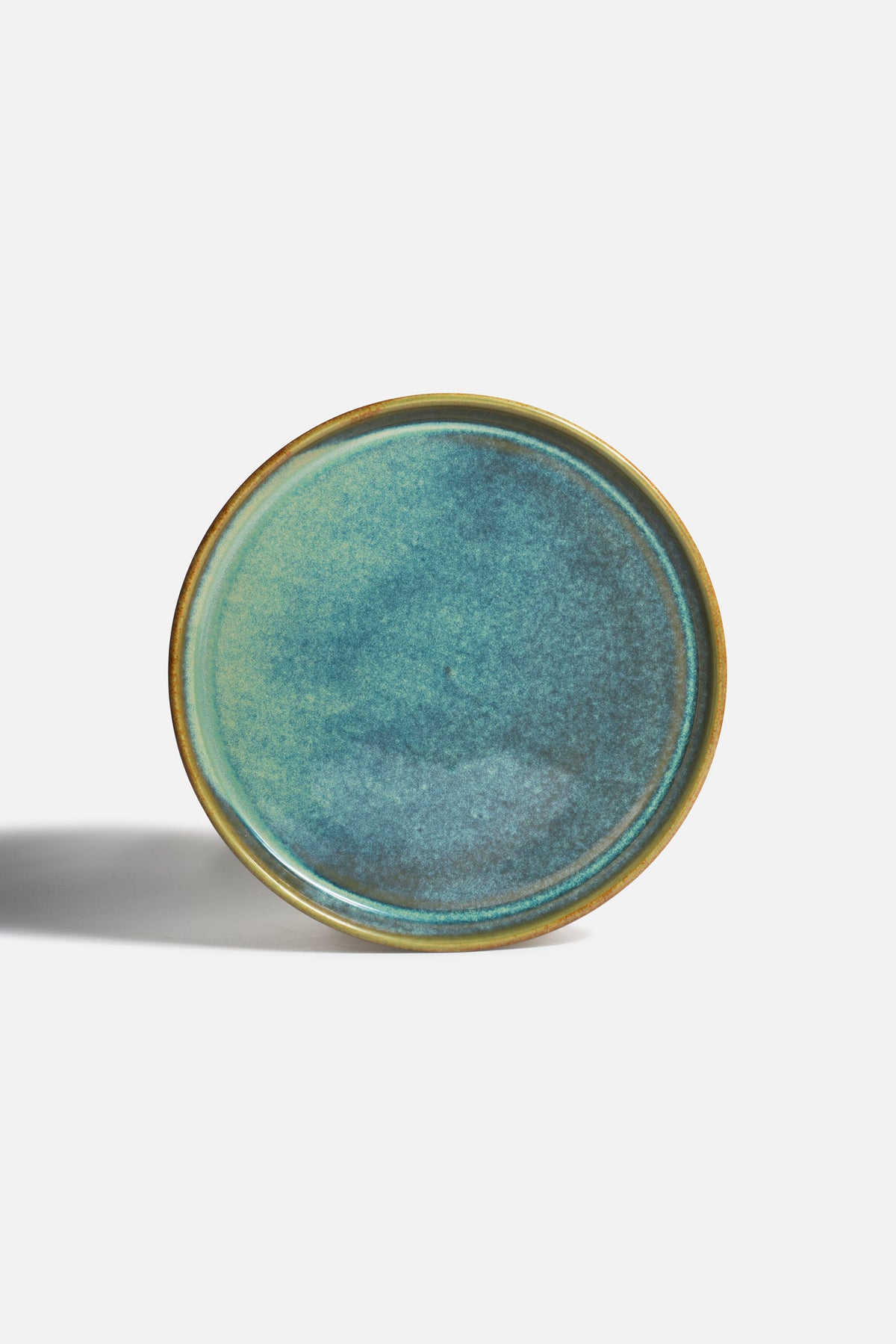 Platos trinche de porcelana verde Caribe — imagen de producto