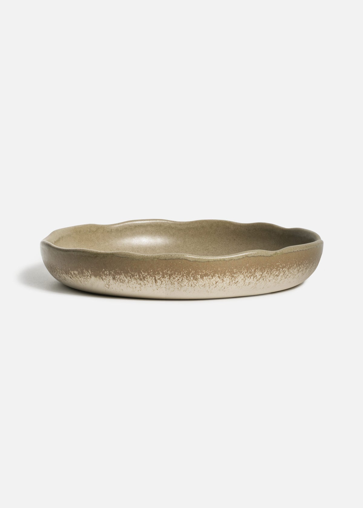 Platos hondos de porcelana verde Cresta Adelfa — imagen de producto