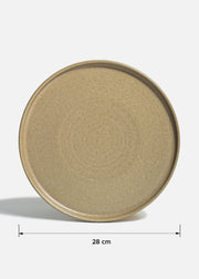 Platos de porcelana verde mate Adelfa Ripple — imagen de producto
