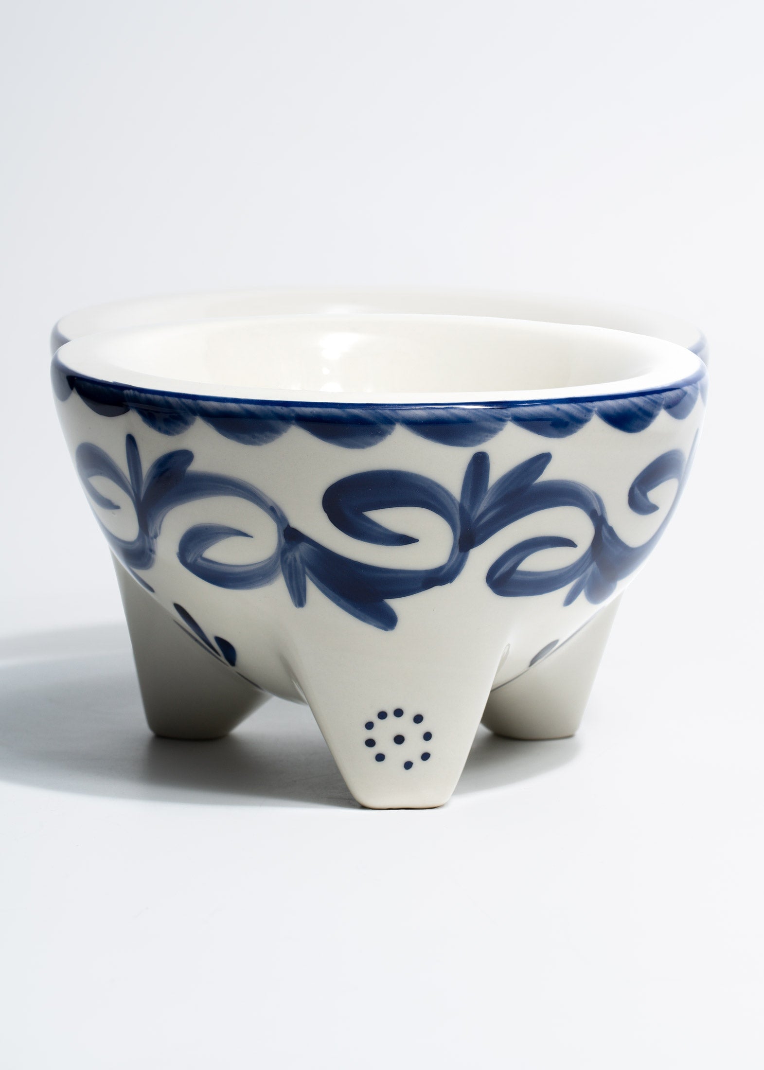 platos porcelana blanco y azul al por mayor maha