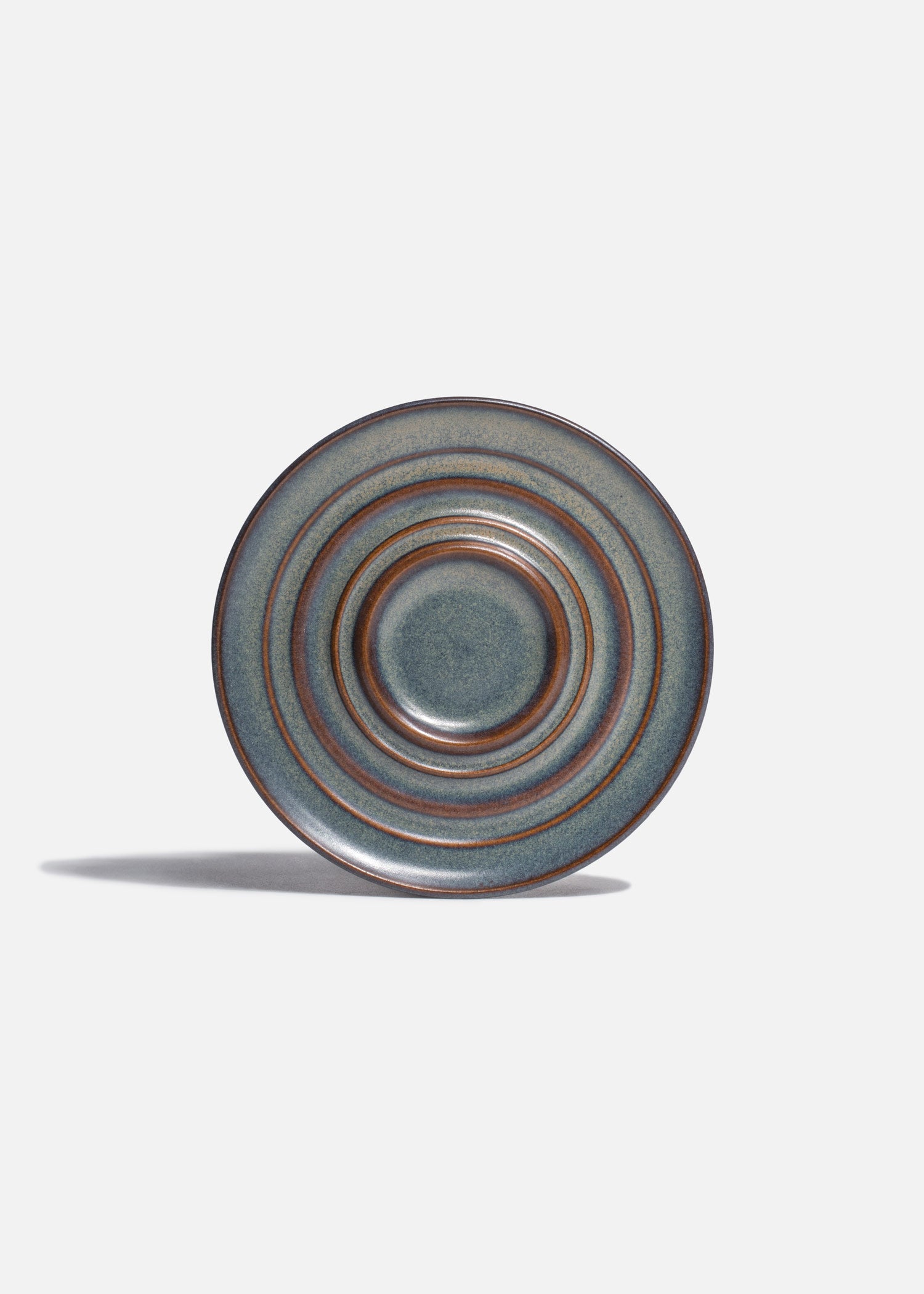 Plato para taza de porcelana azul petróleo Glorie Kaff 12 cm