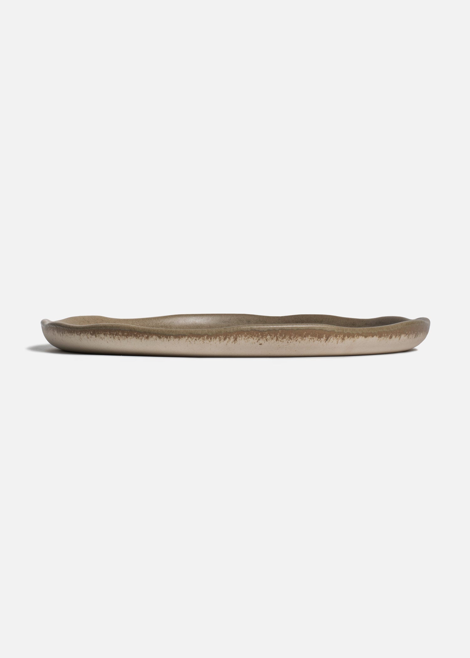 Platos trinche de porcelana verde Cresta Adelfa