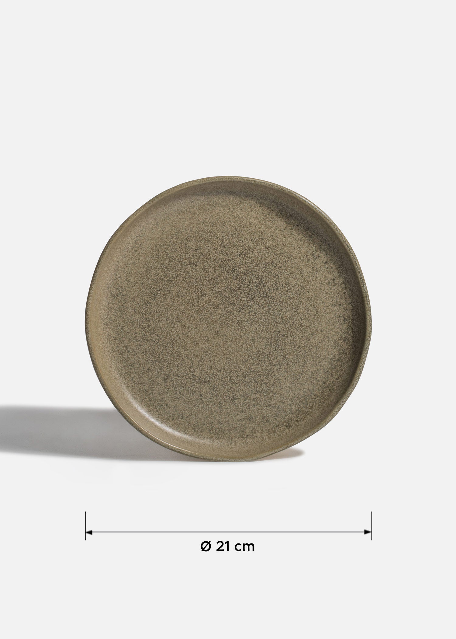Platos trinche de porcelana verde Cresta Adelfa