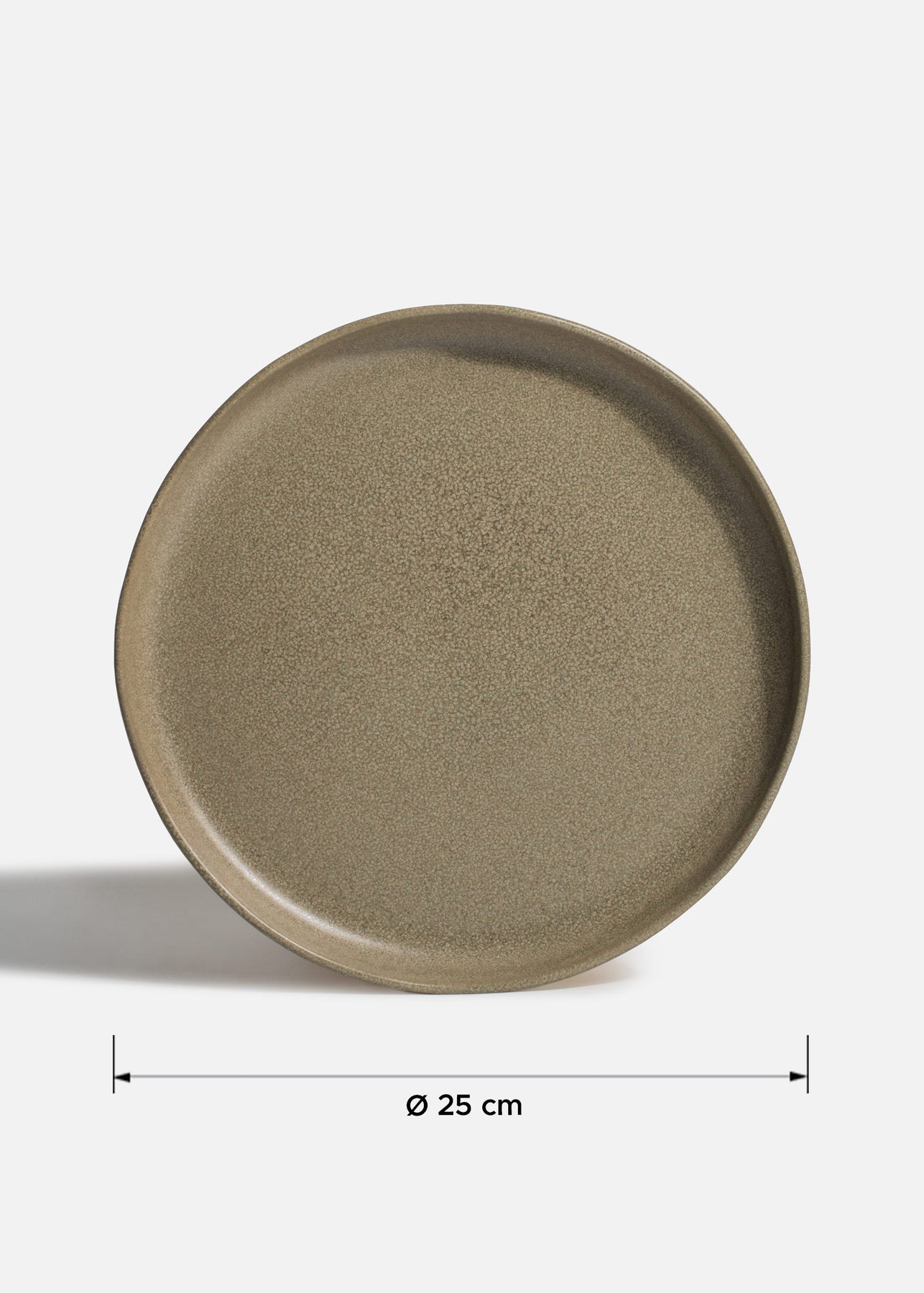 Platos trinche de porcelana verde Cresta Adelfa
