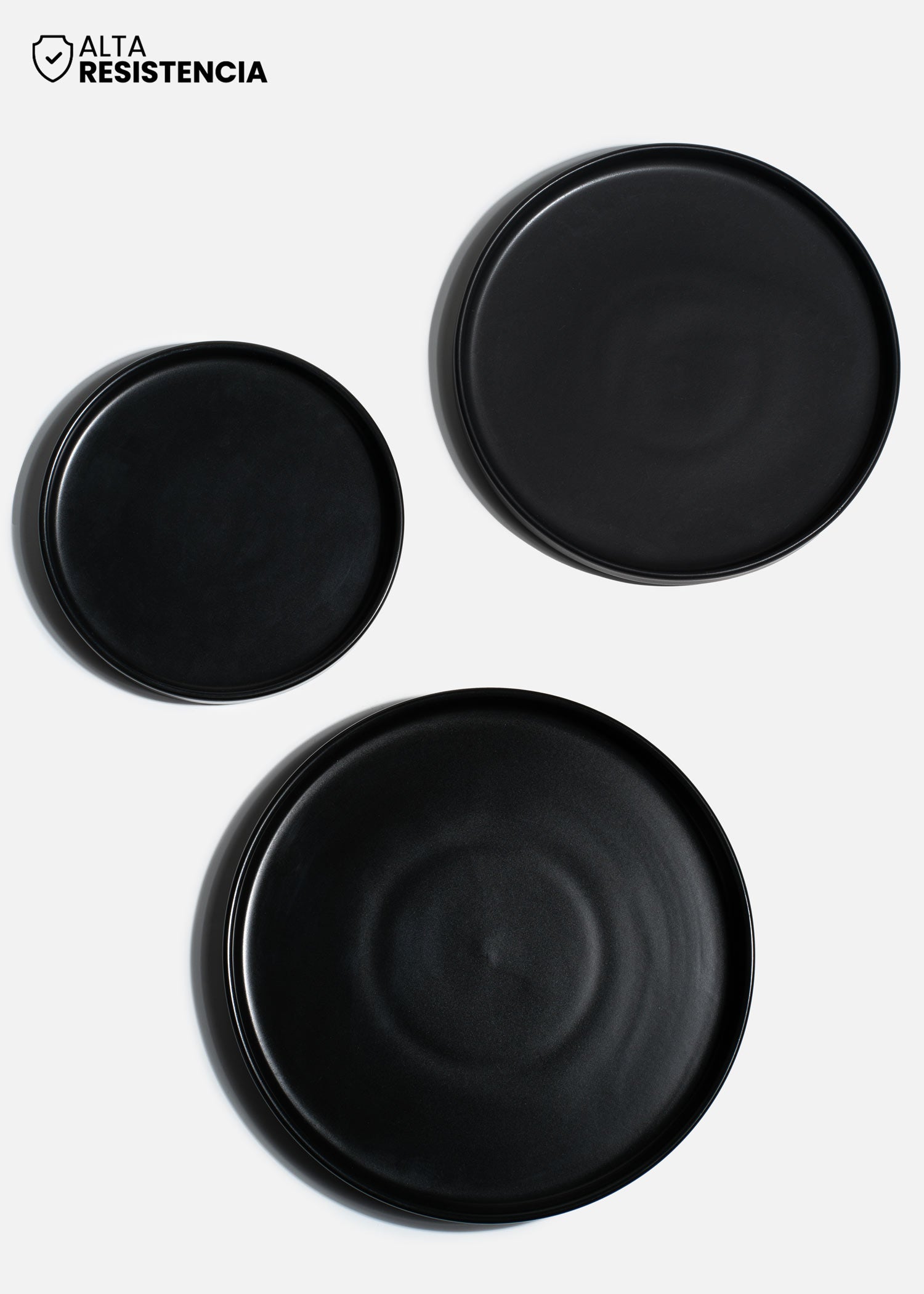 portada platos negro rock stone