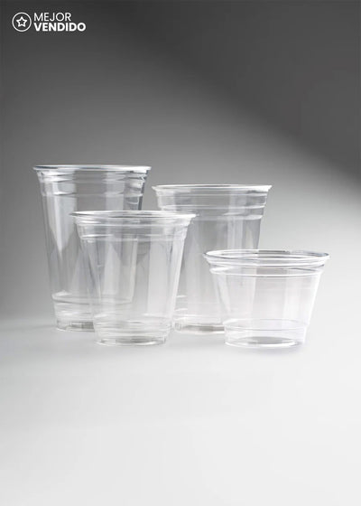 Vasos de plástico /pet  para bebidas frías Frosty Fresh personalizables 20, 16, 12 y 9 oz. Premium