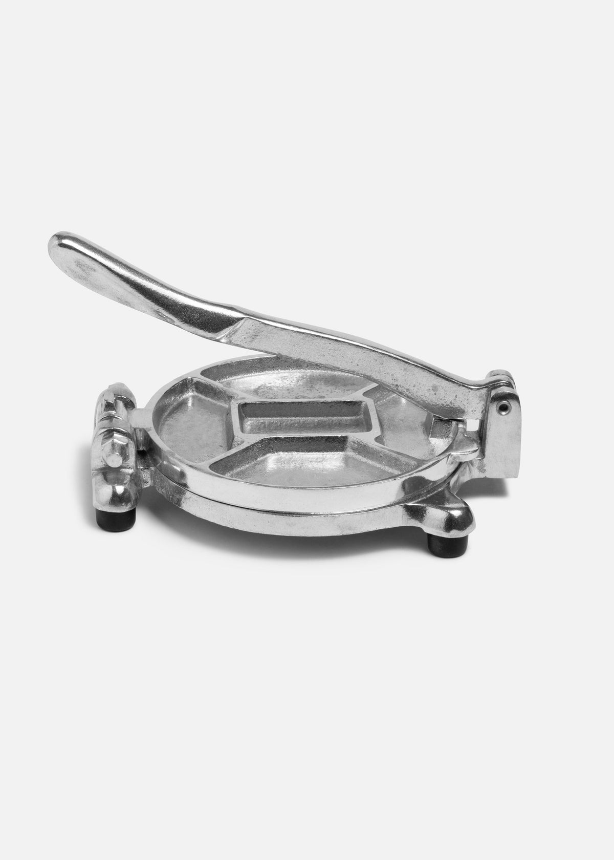 Prensa para tortillas de aluminio plata de 19 cm, vista principal