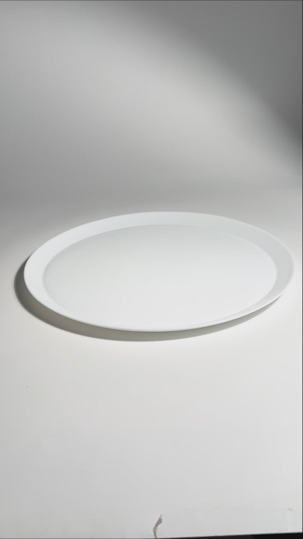 Plato para pizza ópalo blanco Grangusto 33.5 cm