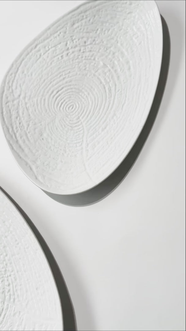 video detalles charola porcelana roble maha