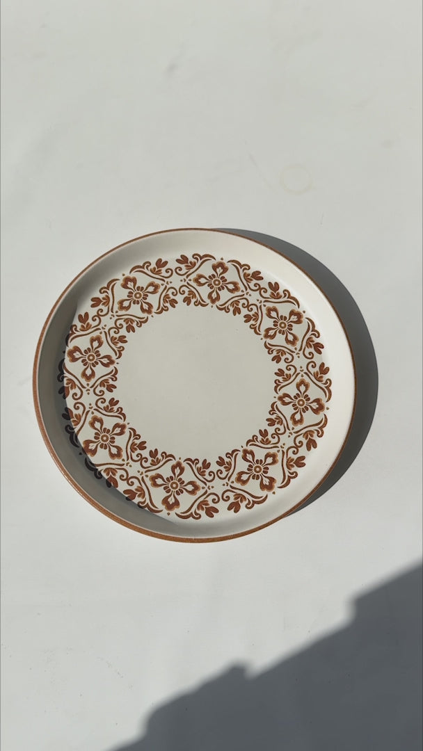 Video del plato de cerámica Talavera Mostaza Ø 27 cm
