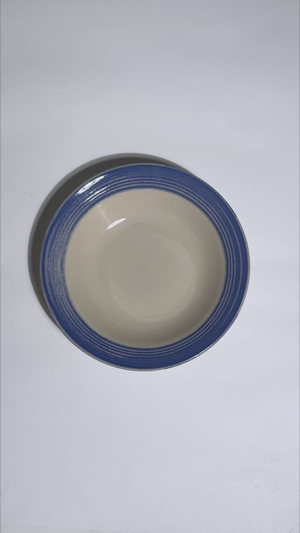 Cargar vídeo: Video del perfil hondo y ala azul del plato sopero México Lindo