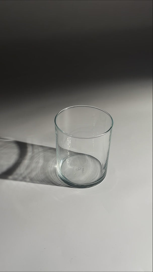 video detalles vaso de vidrio maha