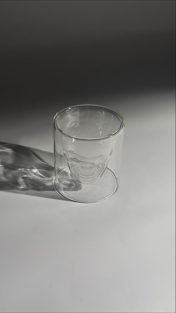 video detalles vaso de visrio maha