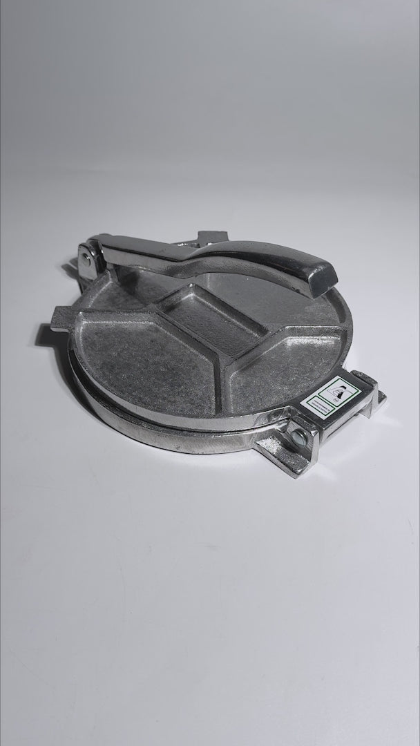Cargar vídeo: Prensa para tortillas de aluminio plata económica Ø 18 cm