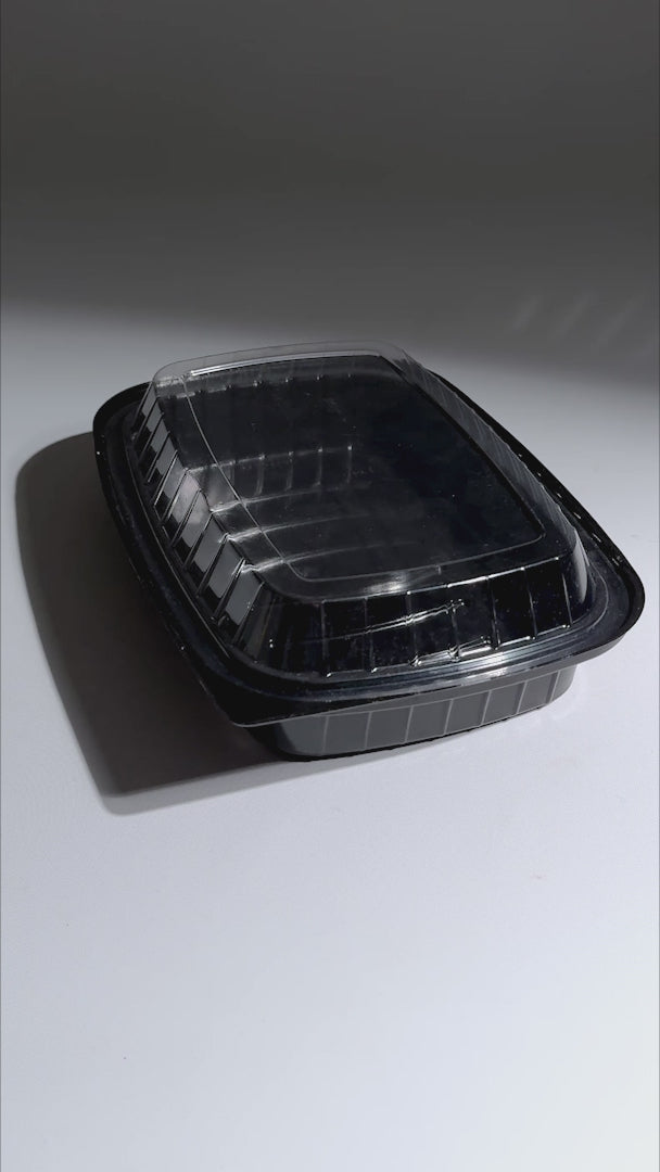 video detalles contenedor desechable maha