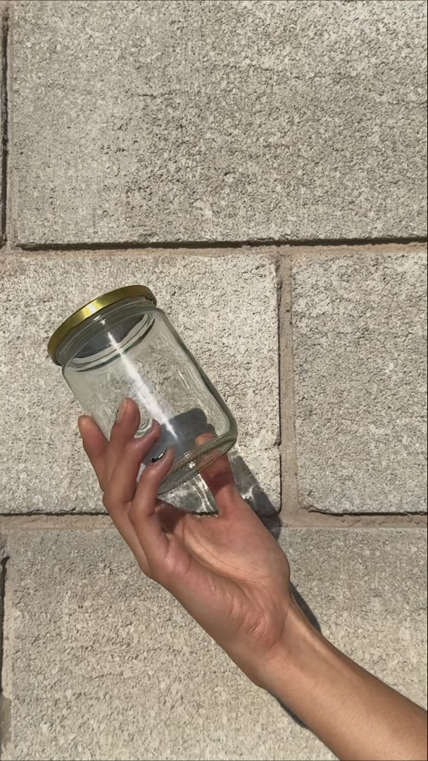 video detalles frascos de vidrio maha