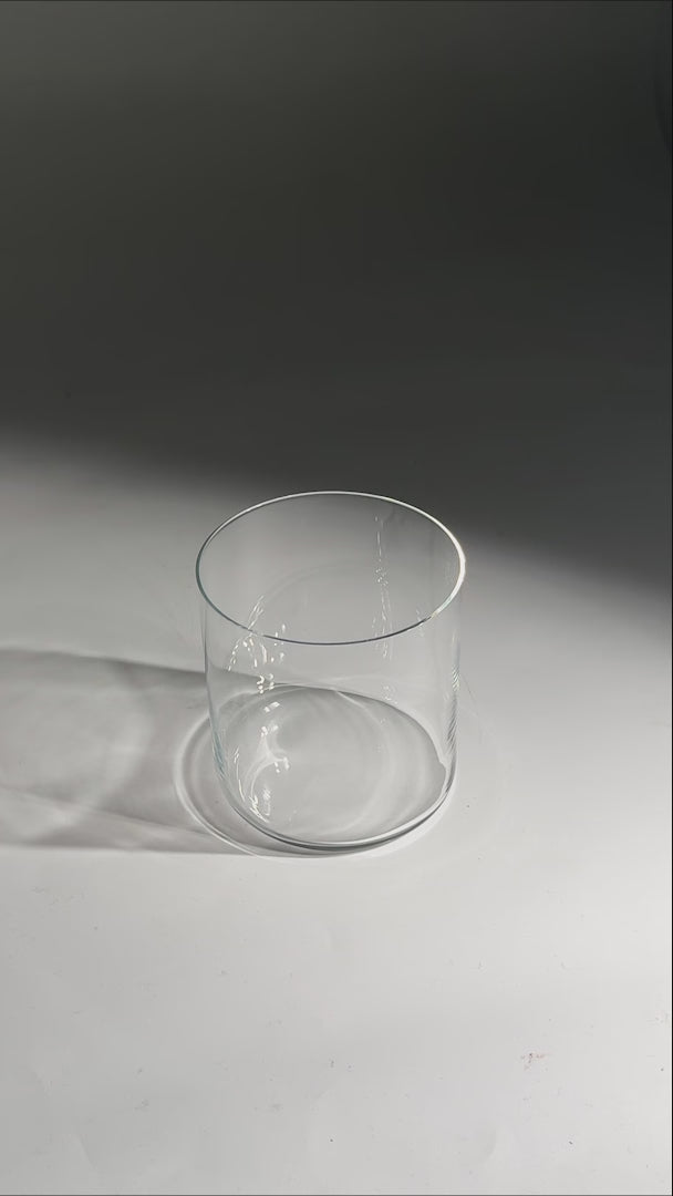 video detalles vaso de vidrio maha