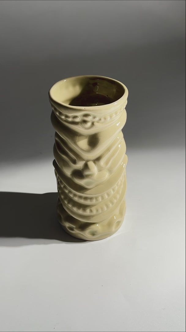 video detalles vaso de ceramica maha