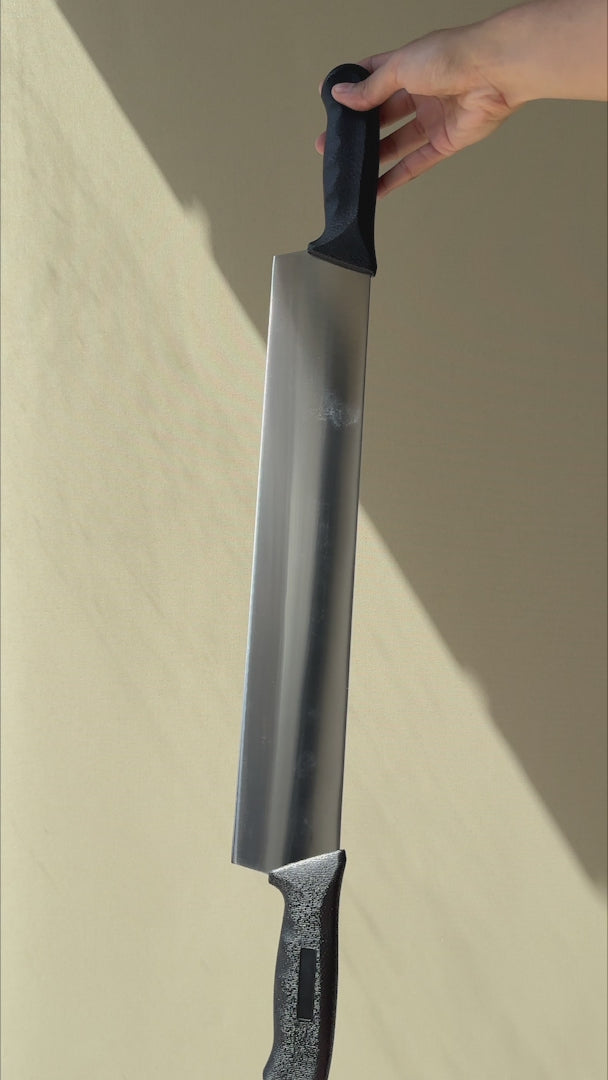 video detalles cuchillo de cocina maha