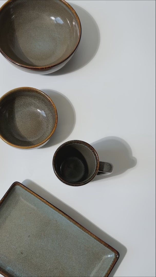 Cargar vídeo: video detalles platos porcelana gris maha
