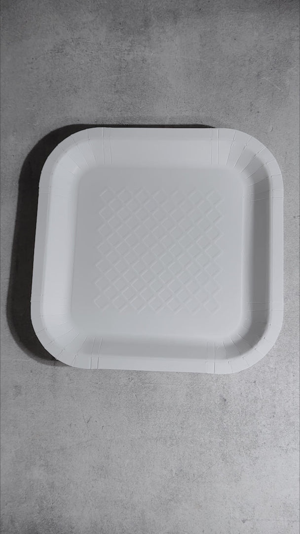 video detalles plato desechable maha