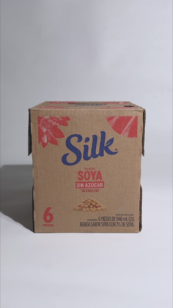 Video de bebida vegetal de soya sin azúcar Silk 946 ml