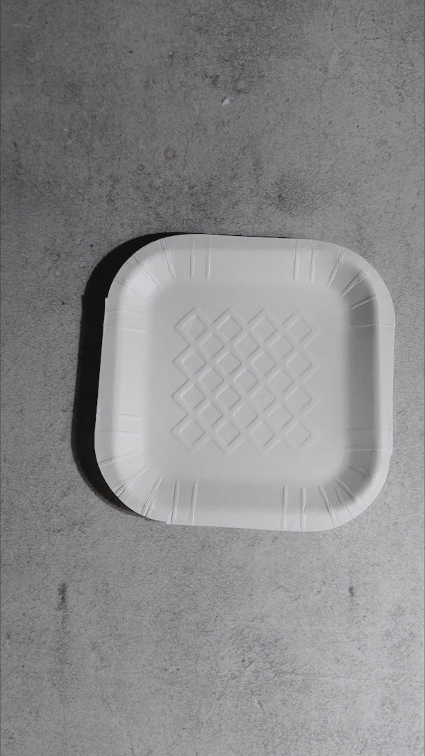 video detalles plato desechable maha