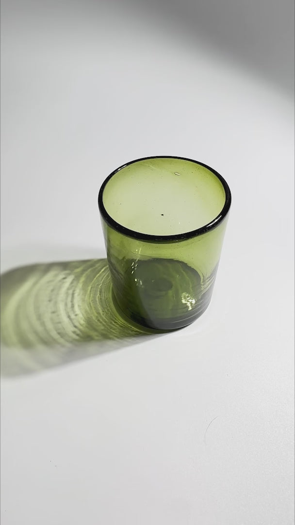 video detalles vasos de vidrio soplado maha