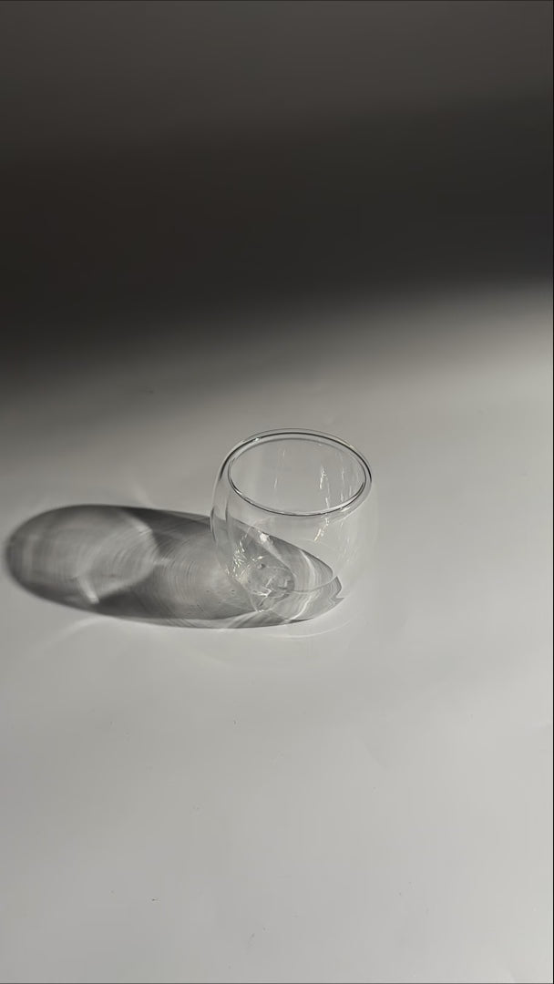 video detalles vaso de vidrio maha