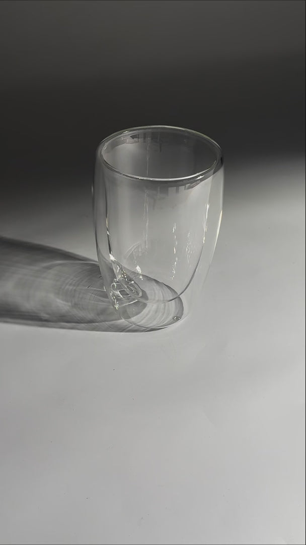 video detalles vaso de vidrio maha