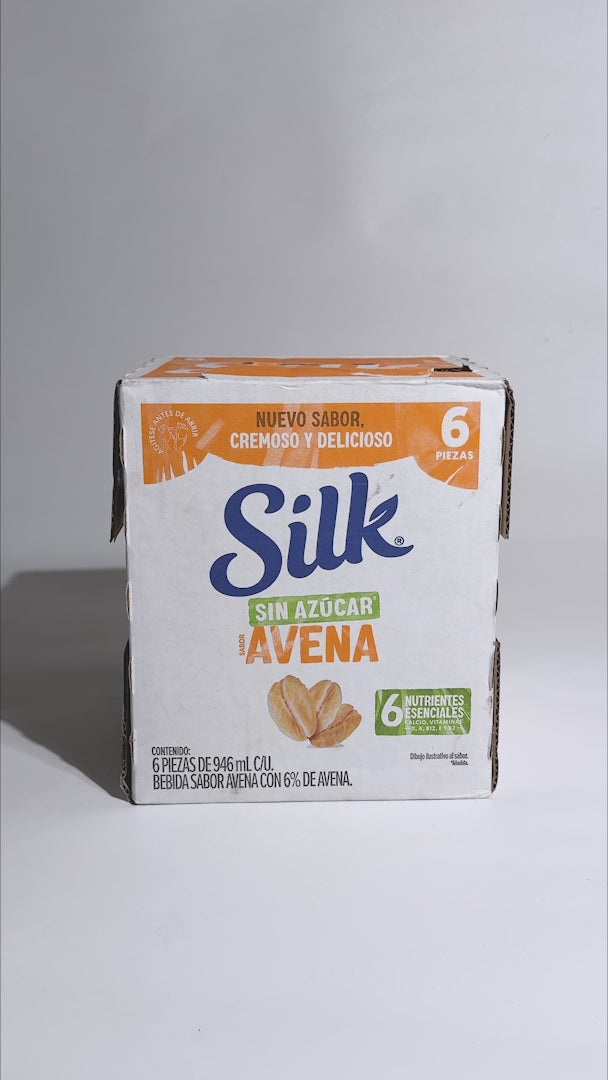 Video de bebida vegetal de avena sin azúcar Silk 946 ml
