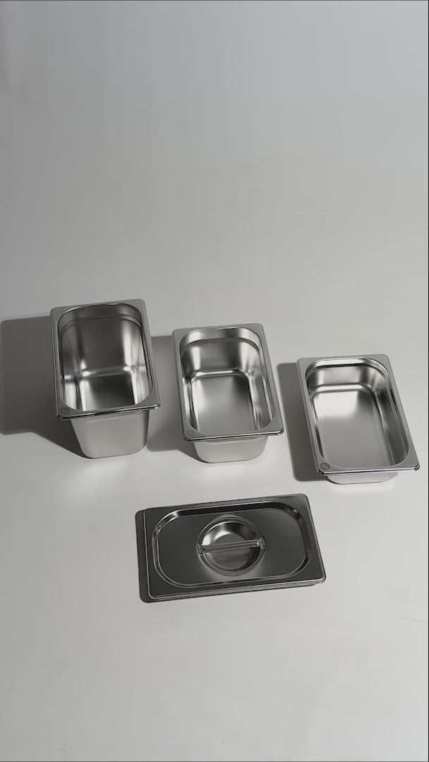 Inserto cuarto de acero inoxidable NSF profundidad 2.5", 4" y 6". Premium