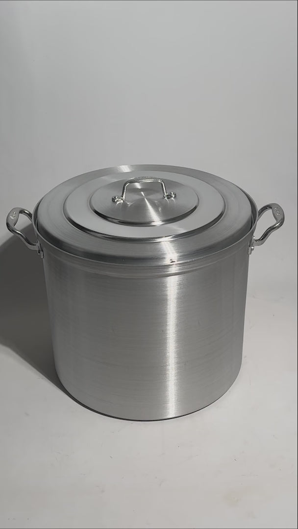 video detalles olla de aluminio maha