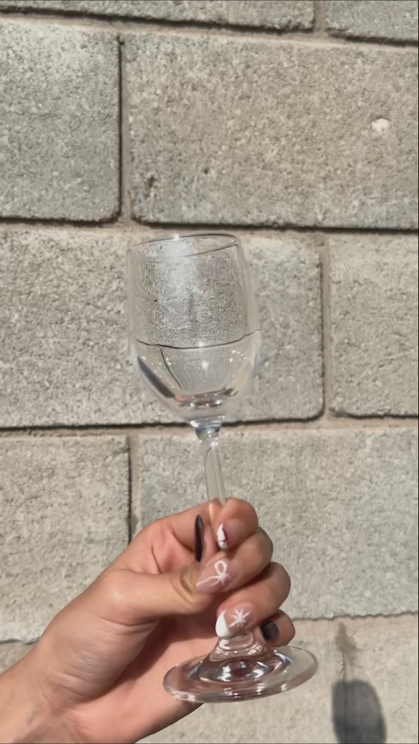 vide detalles copa de vidrio maha