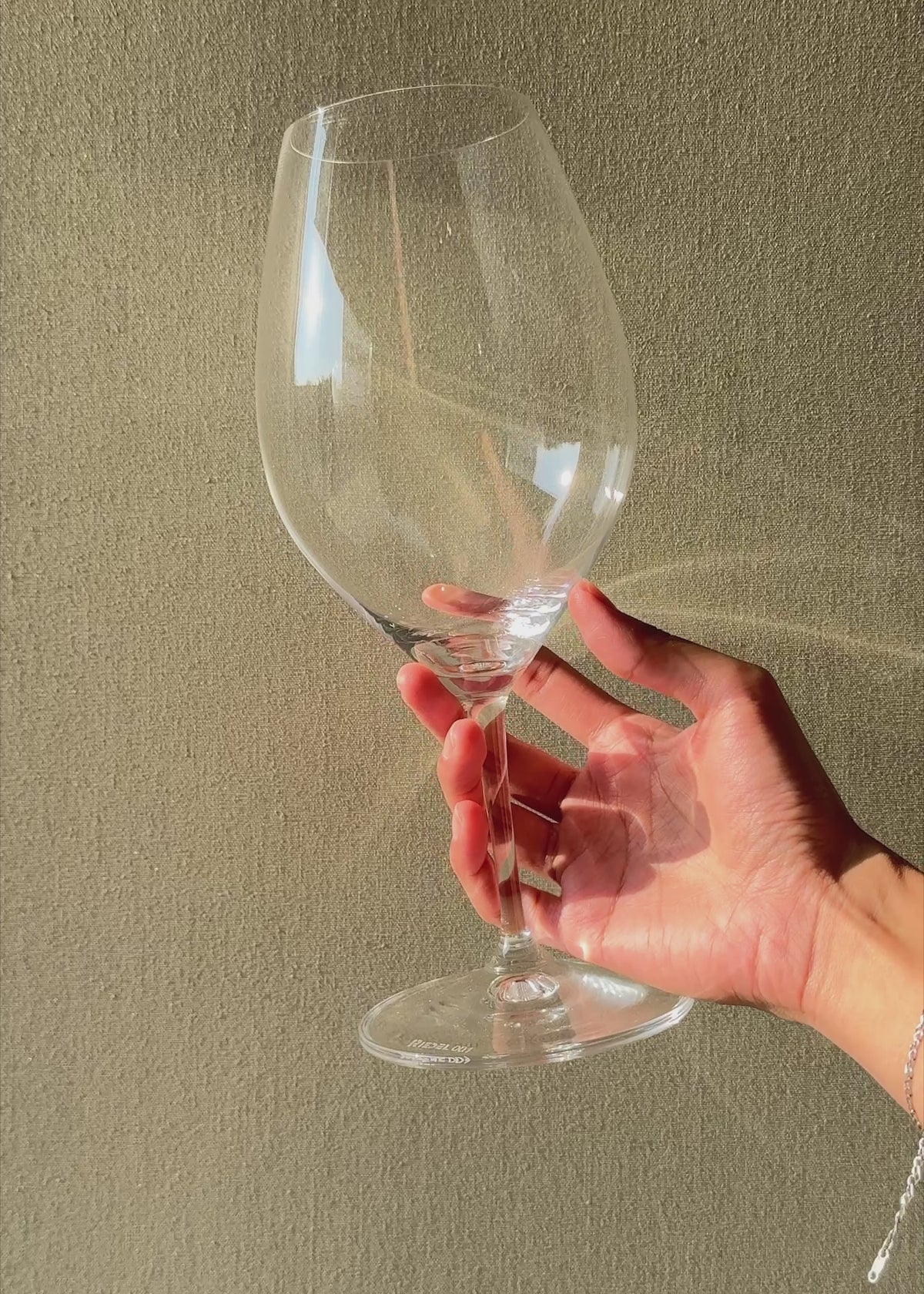 Cargar vídeo: Video con luz natural de la copa Magnum Wine Friendly Riedel para vino tinto.