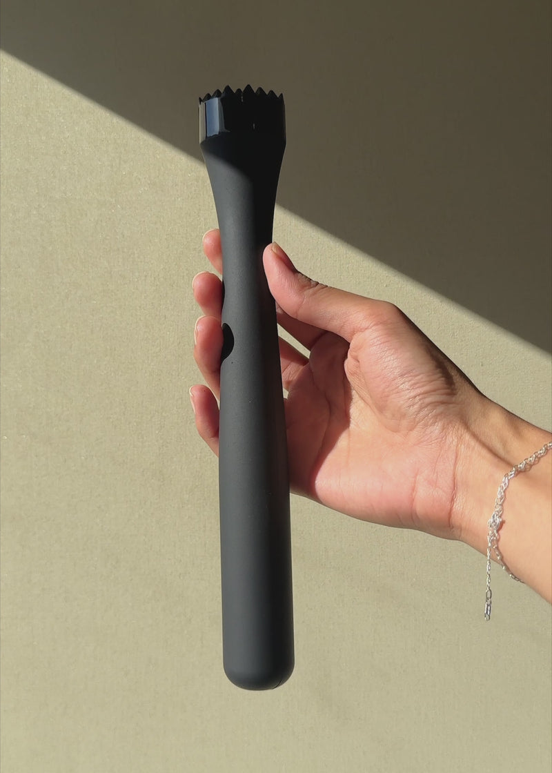 Macerador para bar de polipropileno negro 24 cm