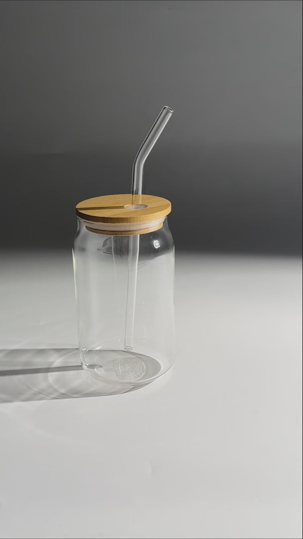 video detalles vaso de vidrio maha