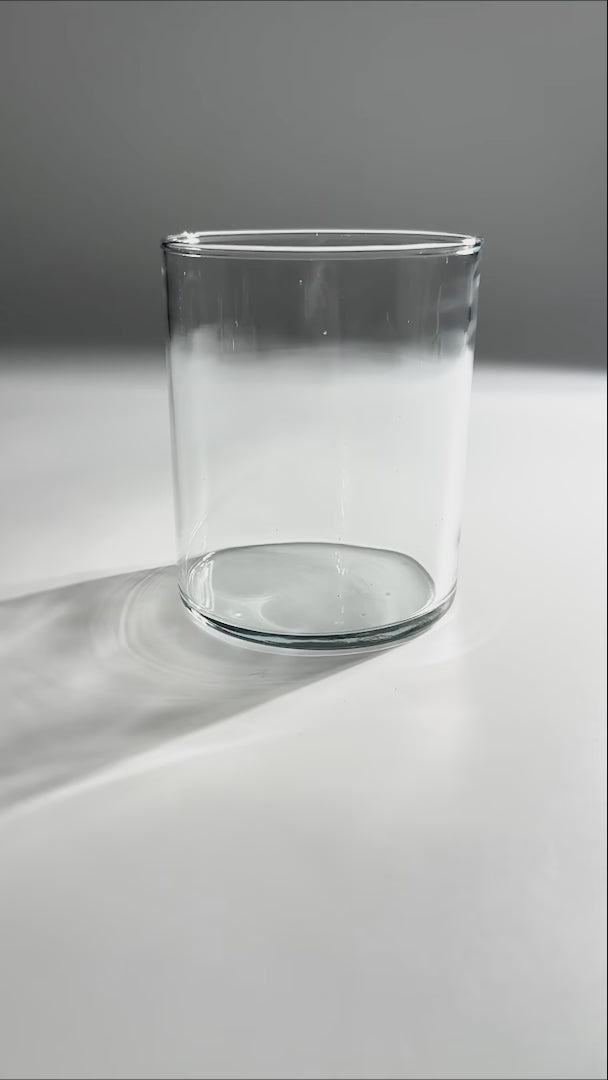 video detalles vaso transparente maha