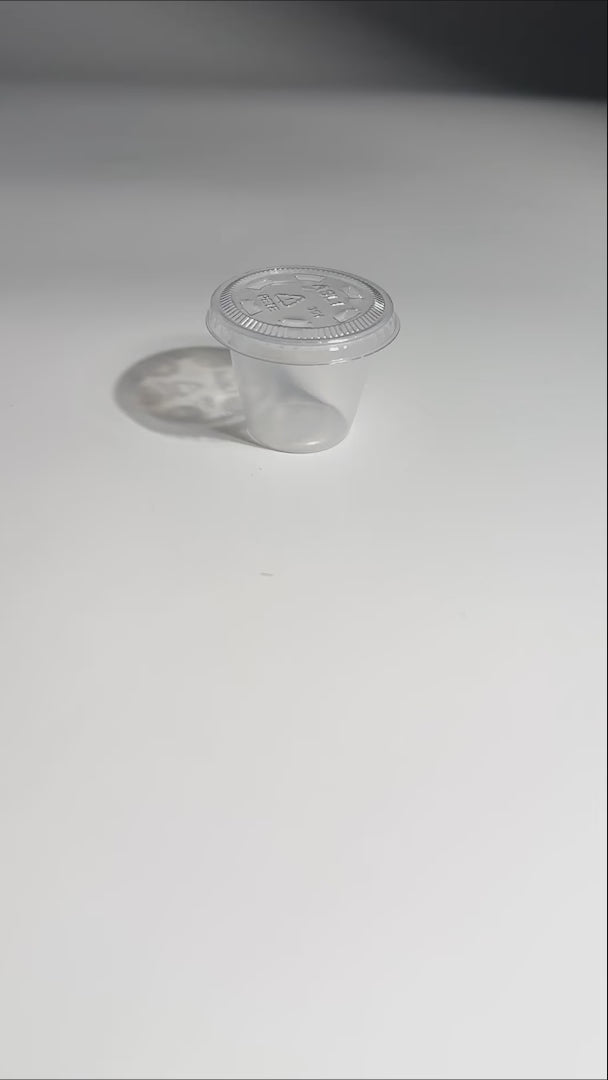 Vaso de polipropileno traslucido Souffle 1 oz / 30 ml