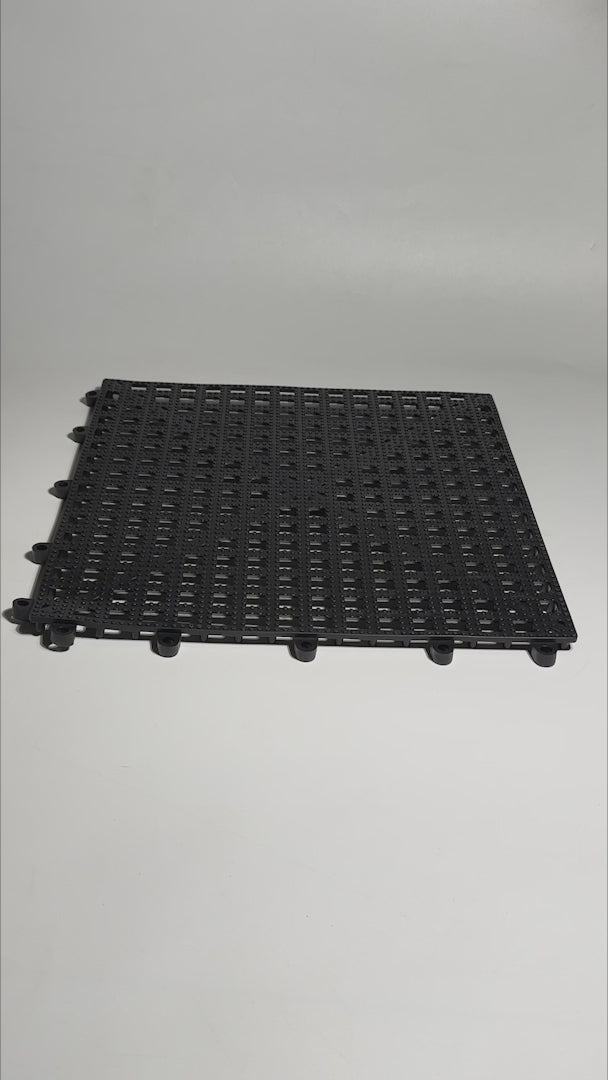 Tapate escurridor armable de plástico negro 31x31 cm — video de producto