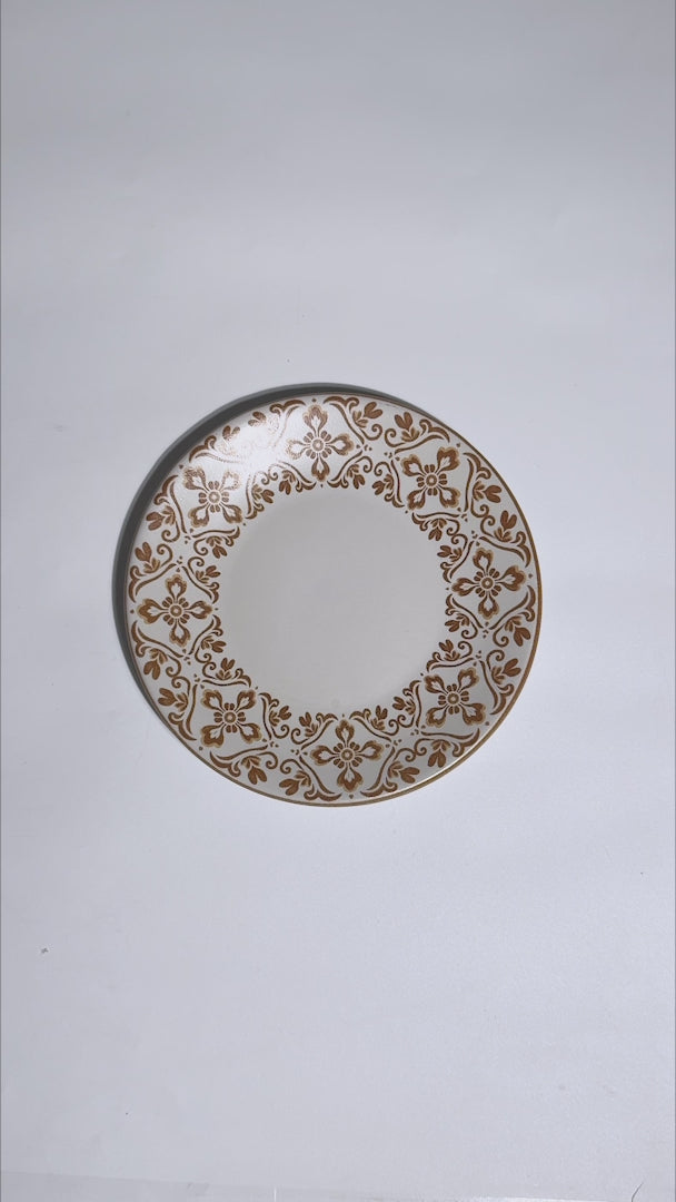 Video del plato Regina de cerámica Talavera Mostaza Ø 19 cm