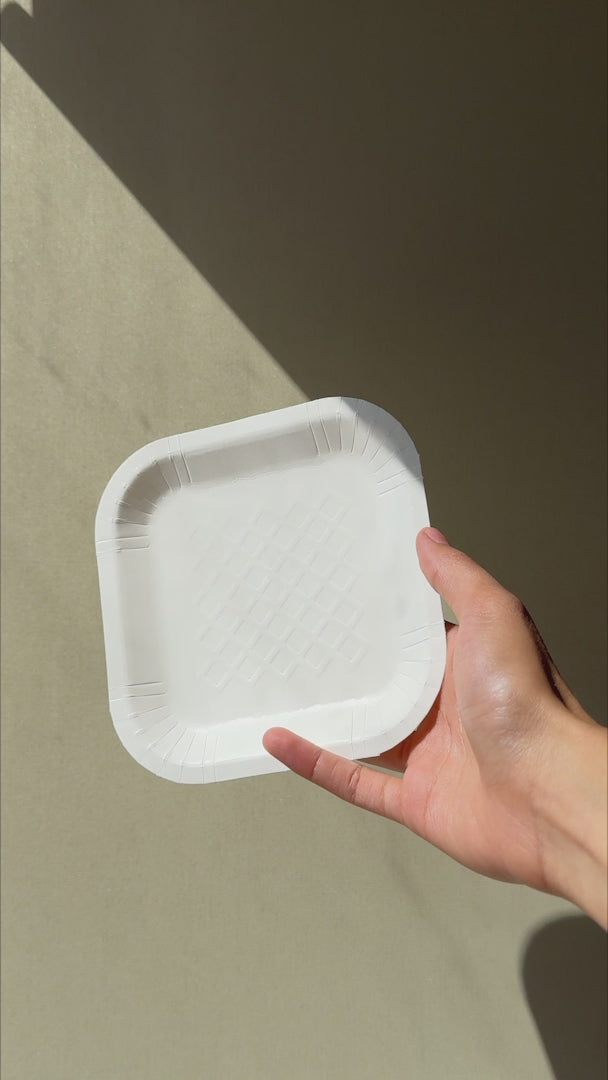 video detalles platos desechables maha