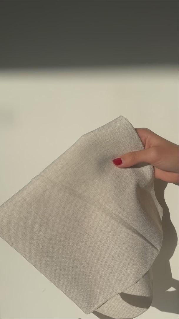 video detalles servilleta de tela maha